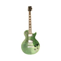 Guitarra Eléctrica Tipo Les Paul Verde Flameada LPGG