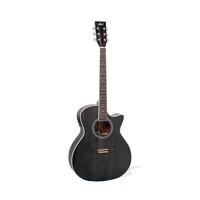 Guitarra Electracústica Cutaway Negra QAG48GA Blast