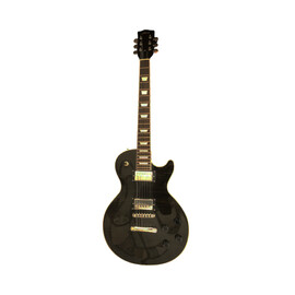 Guitarra Eléctrica Tipo Les Paul Negra Flameada LPGGB