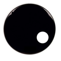 Parche 18 " frontal negro 1 capa con agujero