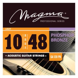 Cuerdas para guitarra acústica 0.10 Ligth GA120PB Magma Strings 