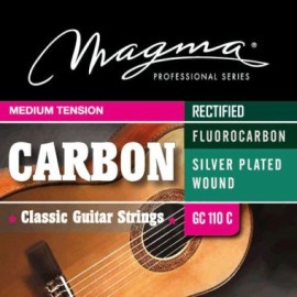 Set de Cuerdas de Guitarra Clásica Profesional Carbono GC110C Tensión Media Magma Strings 