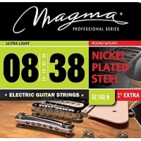 Set de Cuerdas Para Guitarra Eléctrica Extra Light Magma GE100N Magma .008 - .038