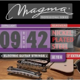 Set de Cuerdas Para Guitarra Eléctrica Light GE110N .009 - .042 Magma Strings 