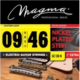 Set de Cuerdas Para Guitarra Eléctrica Light GE130N .09 - .046 Magma Strings 