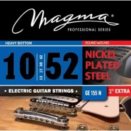 Set de Cuerdas Para Guitarra Eléctrica Heavy GE155N .010 - .052 Magma Strings 