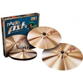 Set de Platillos Heavy PST7 Hi-Hat 14"+Crash 16"+Ride 20" Paiste  PST7ROCKSET Paiste 